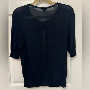 Ann Taylor Navy Lightweight Cardigan